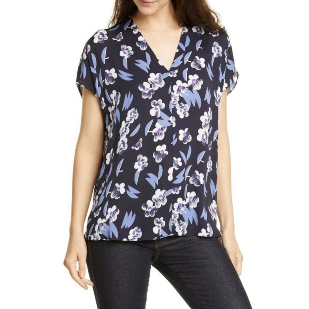 Lewit Floral V-Neck Top